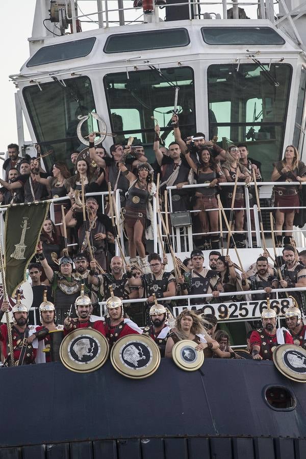 La representación de la alianza carthaginesa contra Roma mete a Cartagena en sus días más intensos de fiestas