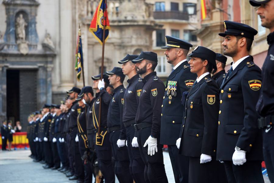 La Policía celebra su día en la plaza de Cardenal Belluga de Murcia