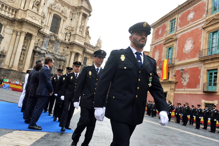 La Policía celebra su día en la plaza de Cardenal Belluga de Murcia