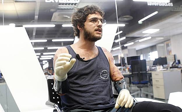 Davide Morana, en la Redacción de 'La Verdad'.