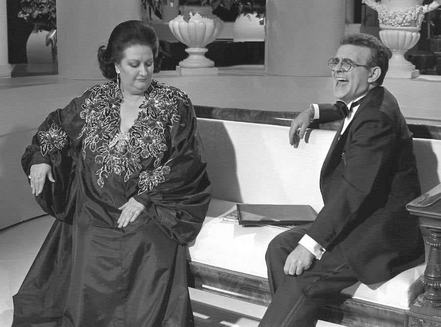 Terenci Moix en compañia de Montserrat Caballé en 1988, 