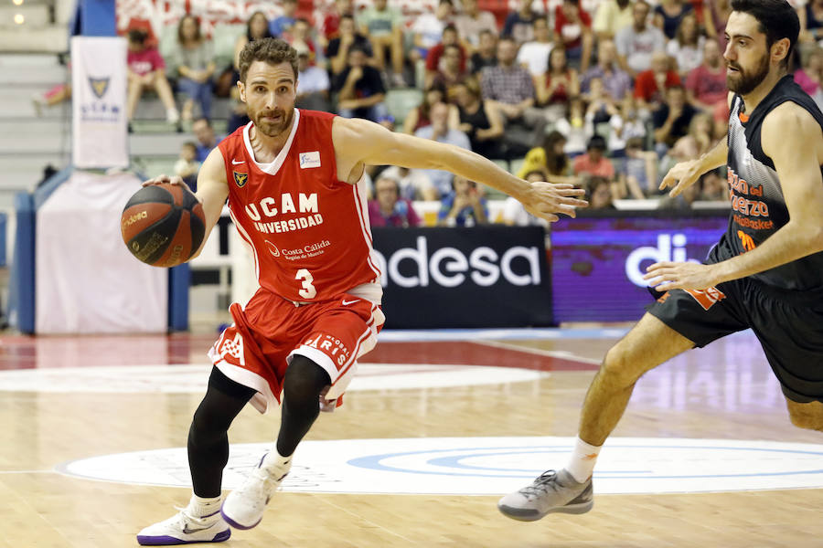 El UCAM CB pierde su primer partido de Liga en el Palacio contra el Valencia, que pasó por encima de los universitarios por 68-81