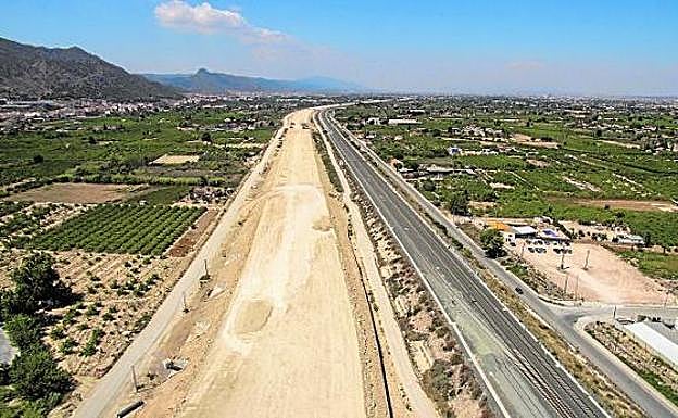 Panorámica del tramo oeste de la Autovía del Reguerón.