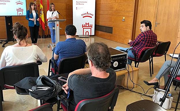 Rueda de prensa de la Junta de Gobierno de Murcia de este jueves. 