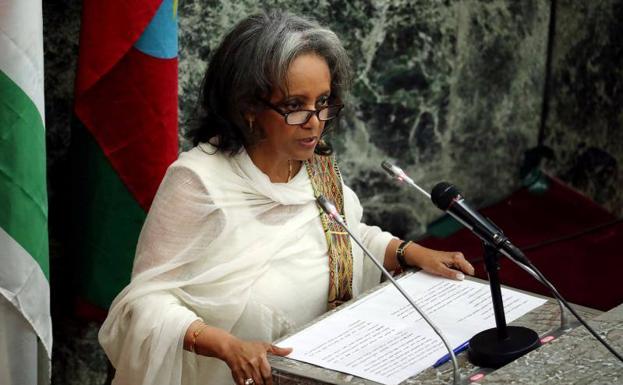 La recién nombrada presidenta de Etiopía, Sahle-Work Zewde.-