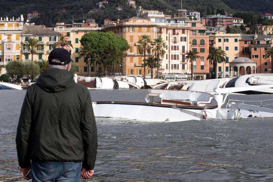 Nueve personas han fallecido en Italia a causa del temporal de fuertes vientos y lluvias torrenciales que mantiene en alerta a varias regiones del país, después de la caída de árboles y el desbordamiento de algunos ríos, según los medios italianos.