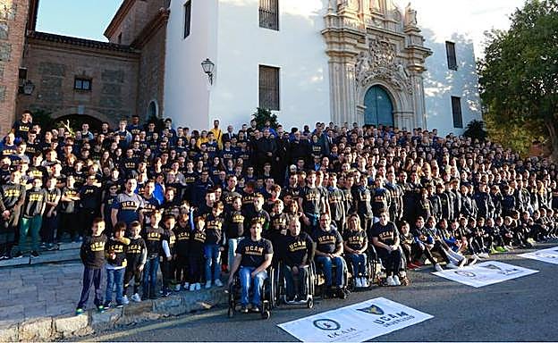 Los participantes, este miércoles.
