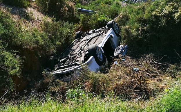 Estado del vehículo tras el accidente.