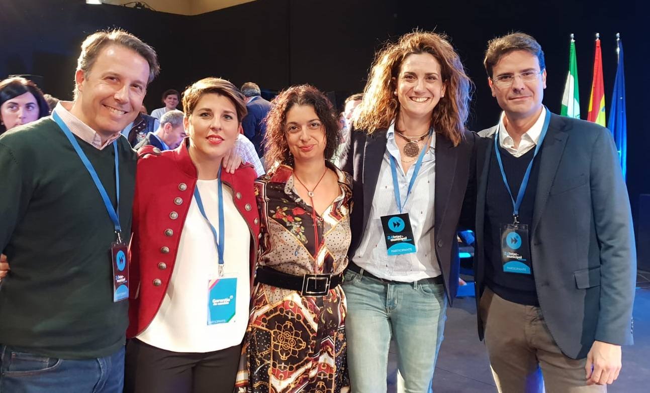 Arroyo y Fernández en la Intermunicipal Popular en Málaga.