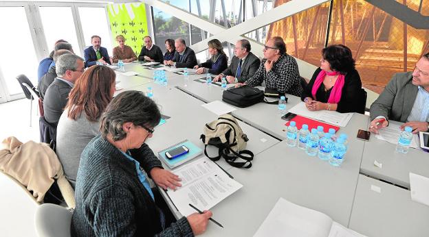 Reunión del Consejo Asesor de Medio Ambiente, ayer, en el Parque Científico. 