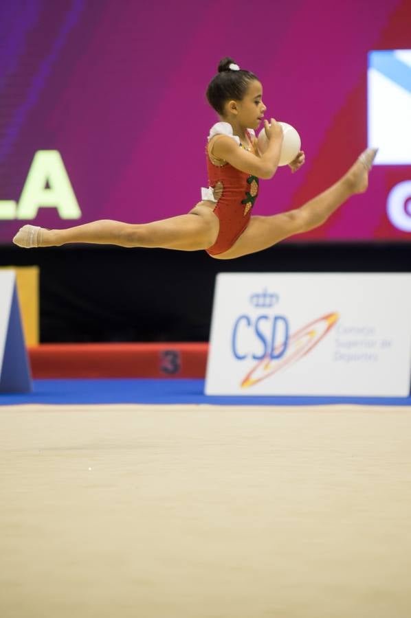 Unas quinientas gimnastas compiten en el primer día de los campeonatos, que se cierra sin ningún podio para la Región