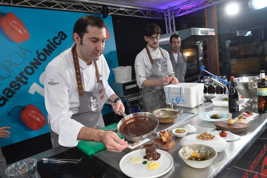 David López, de Local de Ensayo, volvió a Murcia Gastronómica para mostrar sus innovaciones. 