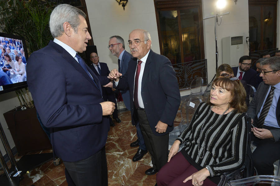 El presidente de Bankia reconoce en el Foro Nueva Murcia estar «muy satisfecho» con la fusión con BMN porque el objetivo es que fuera un proceso «rápido y eficaz»