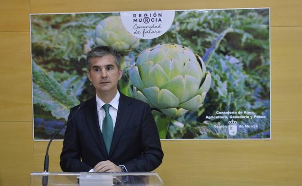 El consejero de Agua, Agricultura, Ganadería y Pesca, Miguel Ángel del Amor, en una imagen de archivo.