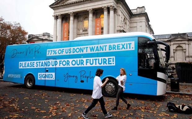 Autobús de campaña contra el 'Brexit'.