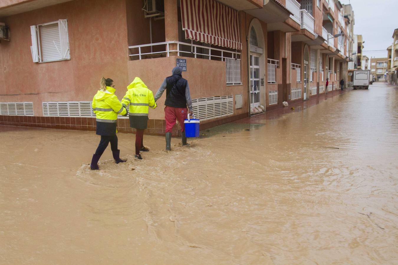 El agua ha hecho estragos en Los Alcázares