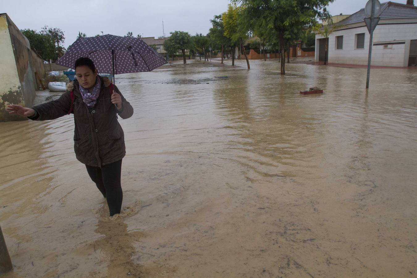 El agua ha hecho estragos en Los Alcázares