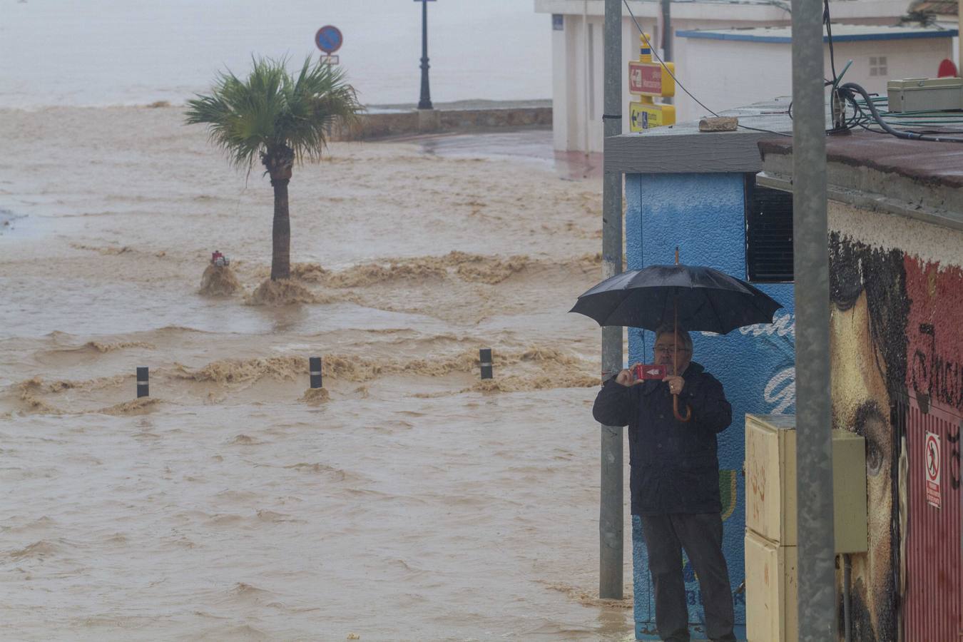 El agua ha hecho estragos en Los Alcázares