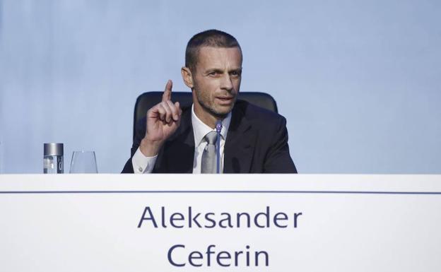 El presidente de la UEFA, Aleksander Ceferin. 