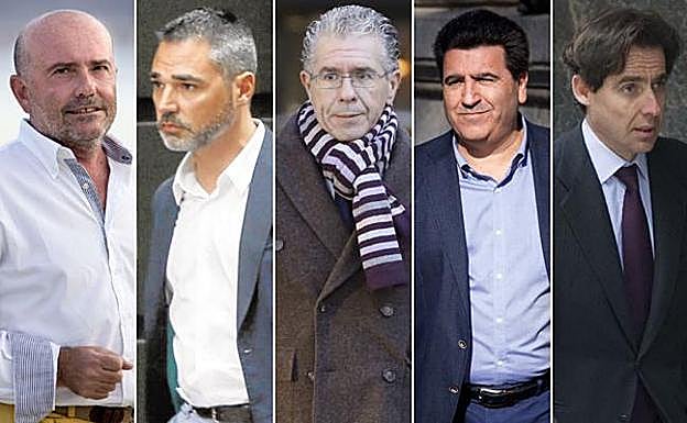 José Antonio Alonso, Alejandro de Pedro, Francisco Granados, David Marjaliza y Javier López Madrid. 