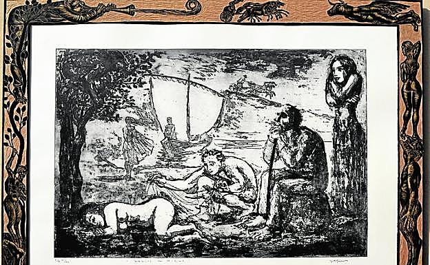 Obra 'Helios de hielo' del artista molinense Pepe Yagües. 