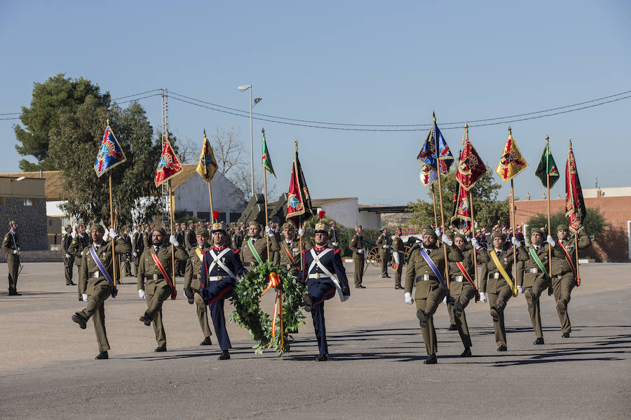 Acto militar organizado por el Regimiento de Artillería Antiaérea 73