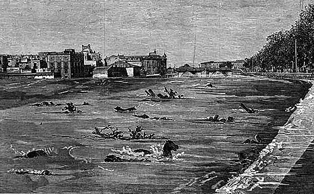 Imagen principal - Grabado de la riada de Santa Teresa. | Inundaciones de Murcia de 1879, grabado obra de Juan Comba. | Retrato de Edouard Manet, obra de Henri Fantin-Latour conservado en el Art Institute Chicago.