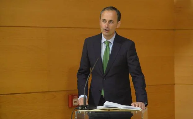 Javier Celdrán, consejero de Empleo, Universidades, Empresa y Medio Ambiente, en una fotografía de archivo.