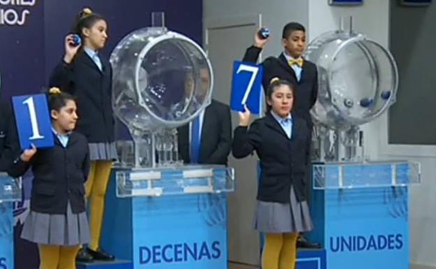 Momento del Sorteo del Niño 2019.