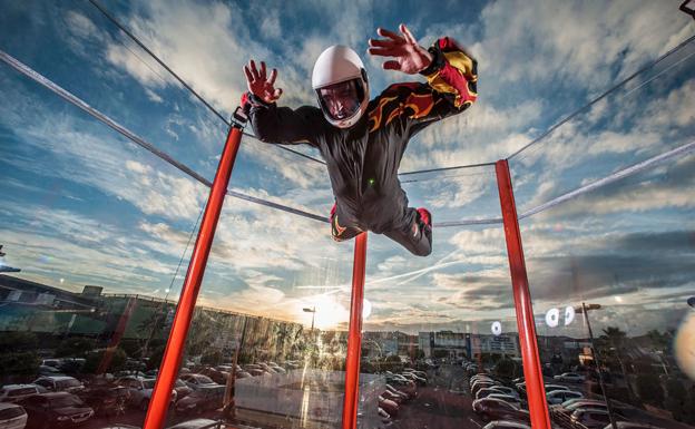 Navidad por los aires en Nueva Condomina