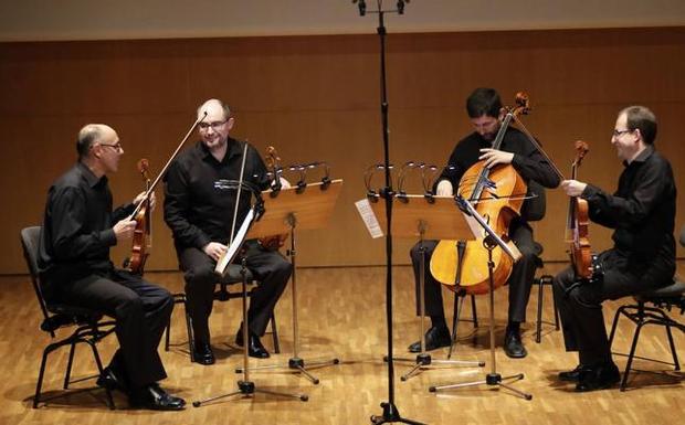 Concierto del Cuarteto Saravasti en el Auditorio. 