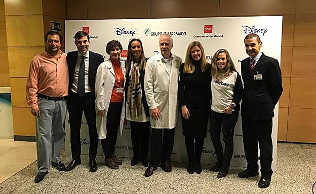 Presentación de la película 'El regreso de Mary Poppins' en el Hospital La Paz.