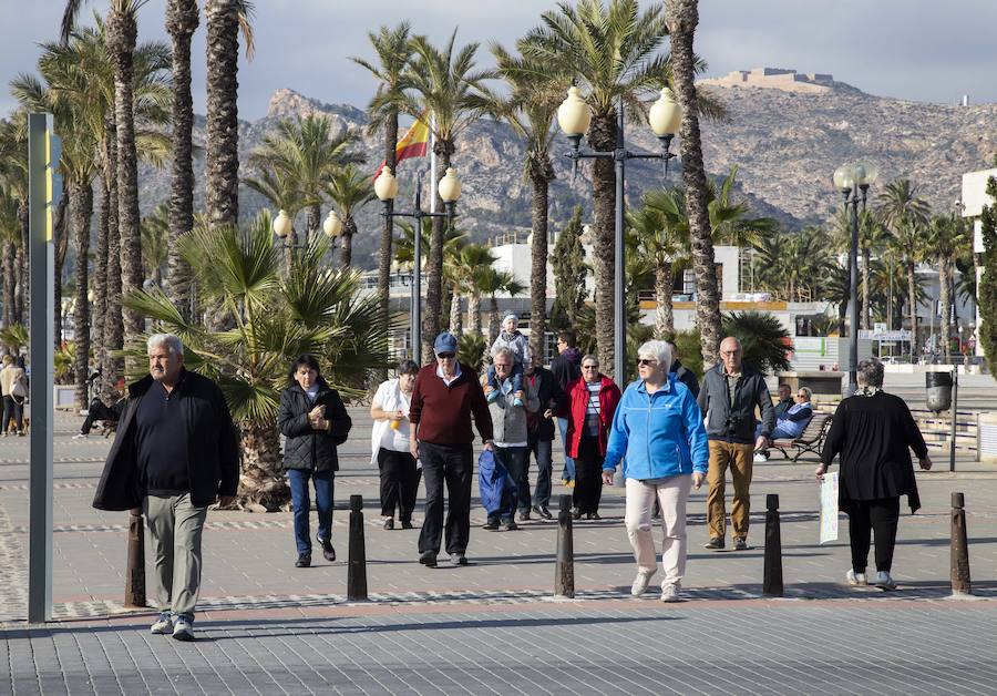 El buque Aidamar, perteneciente a la naviera alemana Aida Cruises, llegó procedente de Lisboa con más de 2.500 pasajero