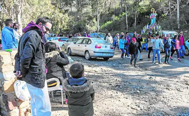 Los romeros llegan hasta el Cañar