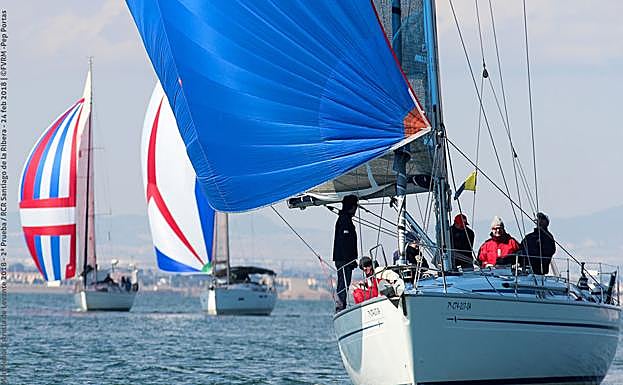 Regata del I Circuito Mar Menor Estrella de Levante, disputada en La Ribera, el año pasado. 