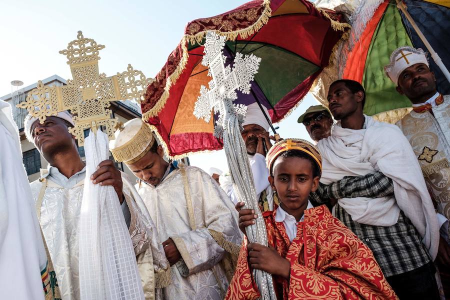 Timkat es el festival cristiano ortodoxo etíope que celebra el bautismo de Jesús en el río Jordán.