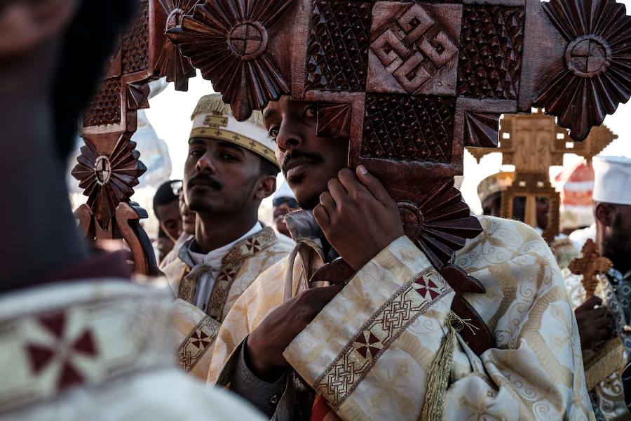Timkat es el festival cristiano ortodoxo etíope que celebra el bautismo de Jesús en el río Jordán.