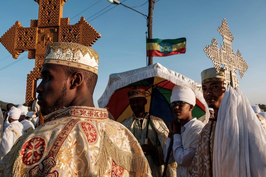 Timkat es el festival cristiano ortodoxo etíope que celebra el bautismo de Jesús en el río Jordán.