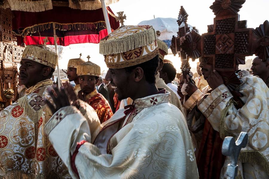 Timkat es el festival cristiano ortodoxo etíope que celebra el bautismo de Jesús en el río Jordán.