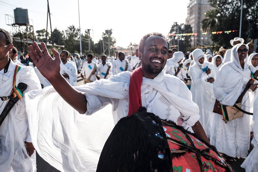 Timkat es el festival cristiano ortodoxo etíope que celebra el bautismo de Jesús en el río Jordán.