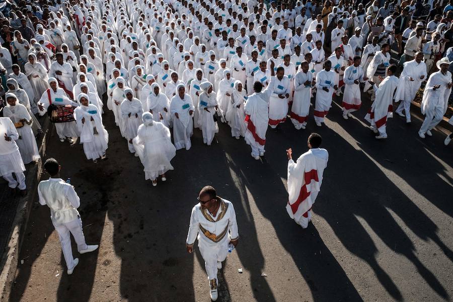 Timkat es el festival cristiano ortodoxo etíope que celebra el bautismo de Jesús en el río Jordán.