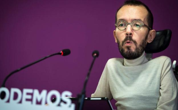 Pablo Echenique, en una rueda de prensa. 