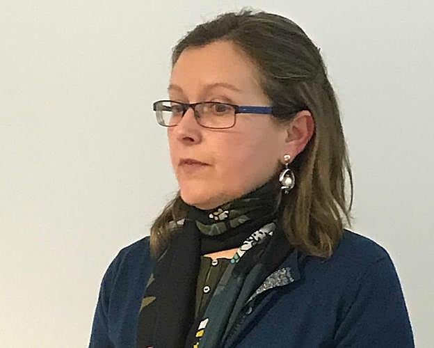 María Domínguez, ayer. 