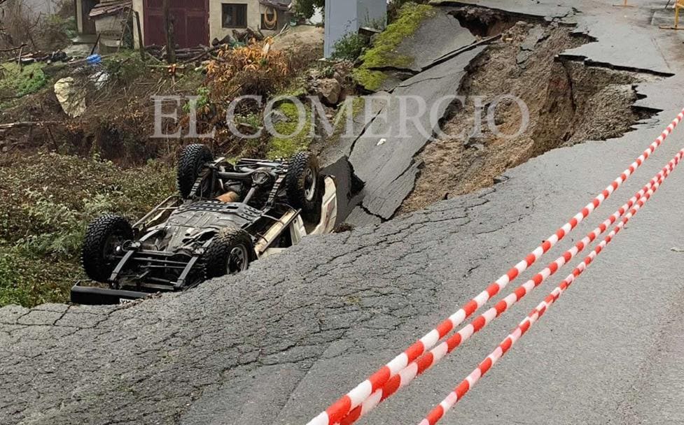 El vehículo en el que viajaba el fallecido, tras el accidente.