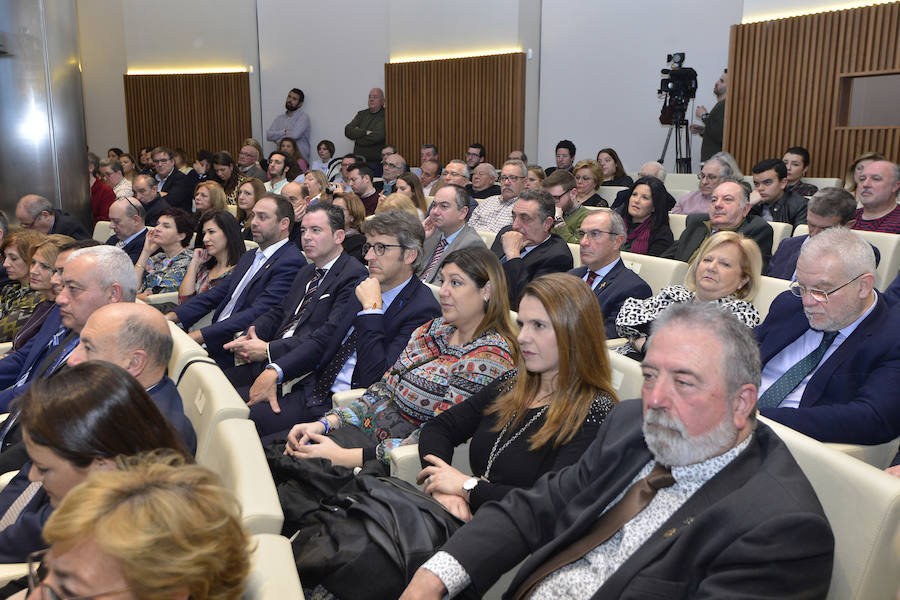 El político de Cieza ha asistido a su nombramiento como pregonero de la Semana Santa en un acto que ha servido también para presentar el cartel de este año