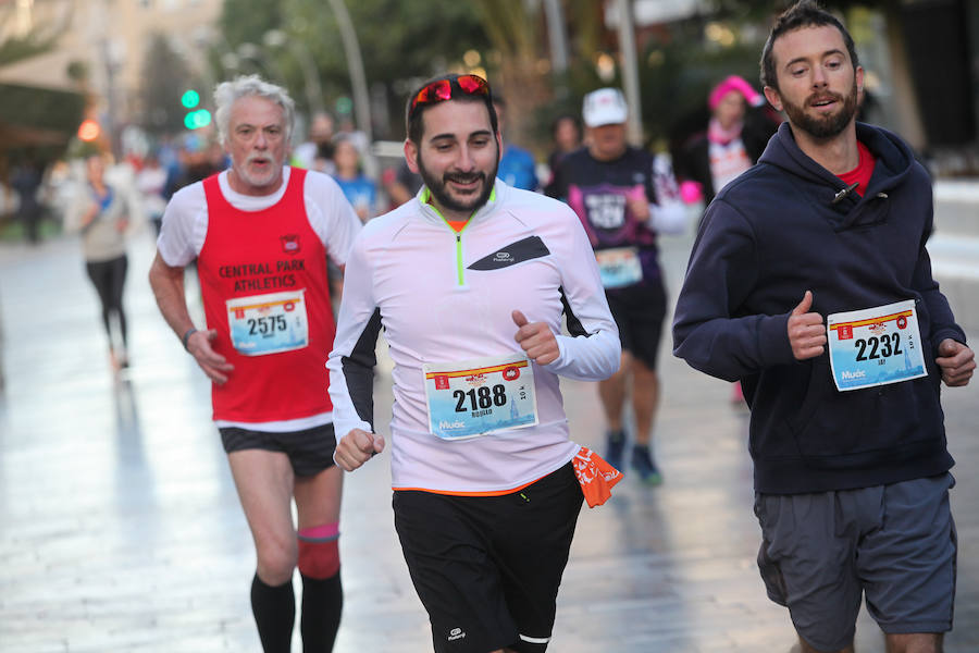 José Antonio Meroño, Andrés Mico y Juan Luis Mata, son los tres primeros clasificados en el Maratón.