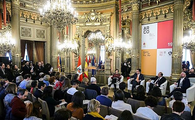 Acto de presentación de Arco, en la Casa de América de Madrid.