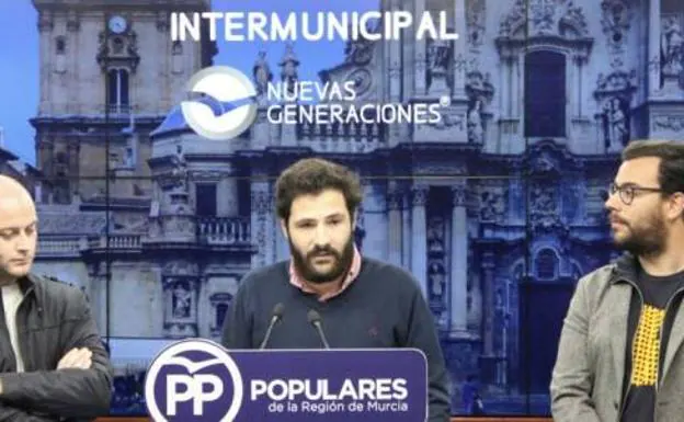 El secretario general del Nuevas Generaciones de la Región de Murcia, Pablo Robles.