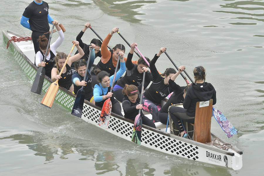 La Regata Ciudad de Murcia rompe su techo con setecientos palistas, barcos dragón y participantes de prestigio.