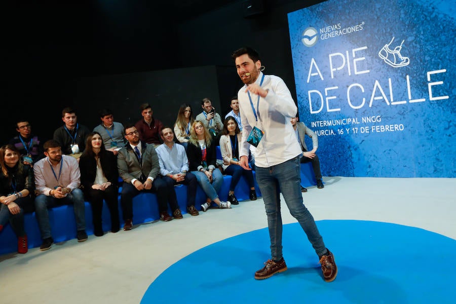 El secretario general del PP, Teodoro García Egea, cerró el acto que reunió a los jóvenes del partido en Murcia